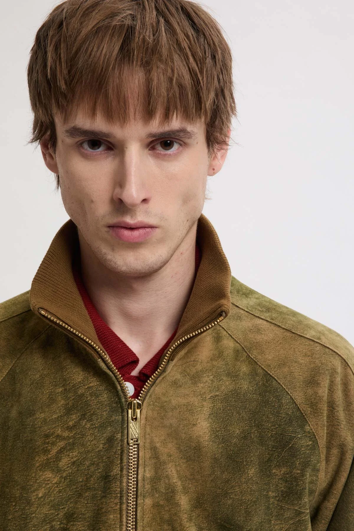 Antique Suede Track Jacket - Image 4
