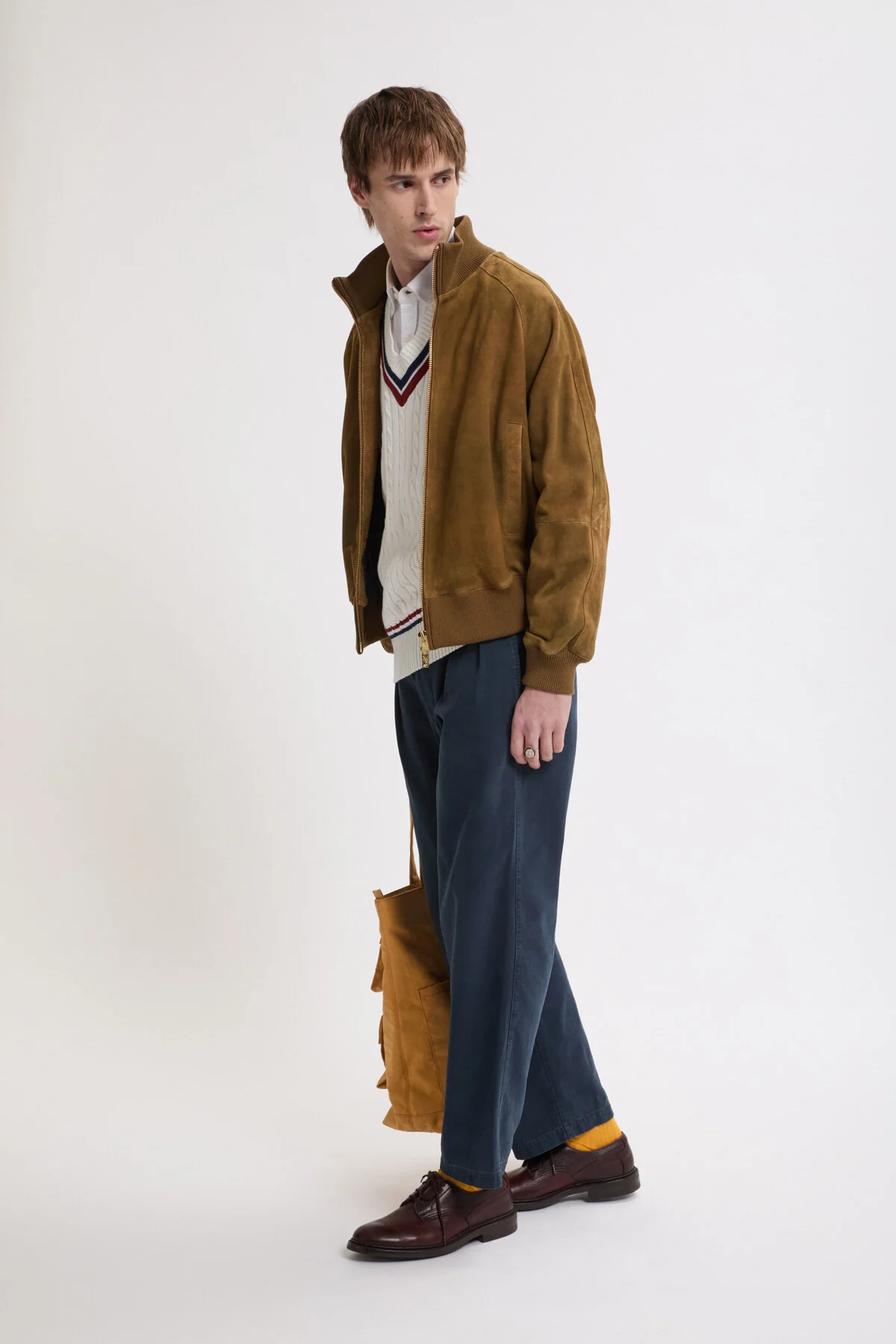 Antique Suede Track Jacket - Image 4