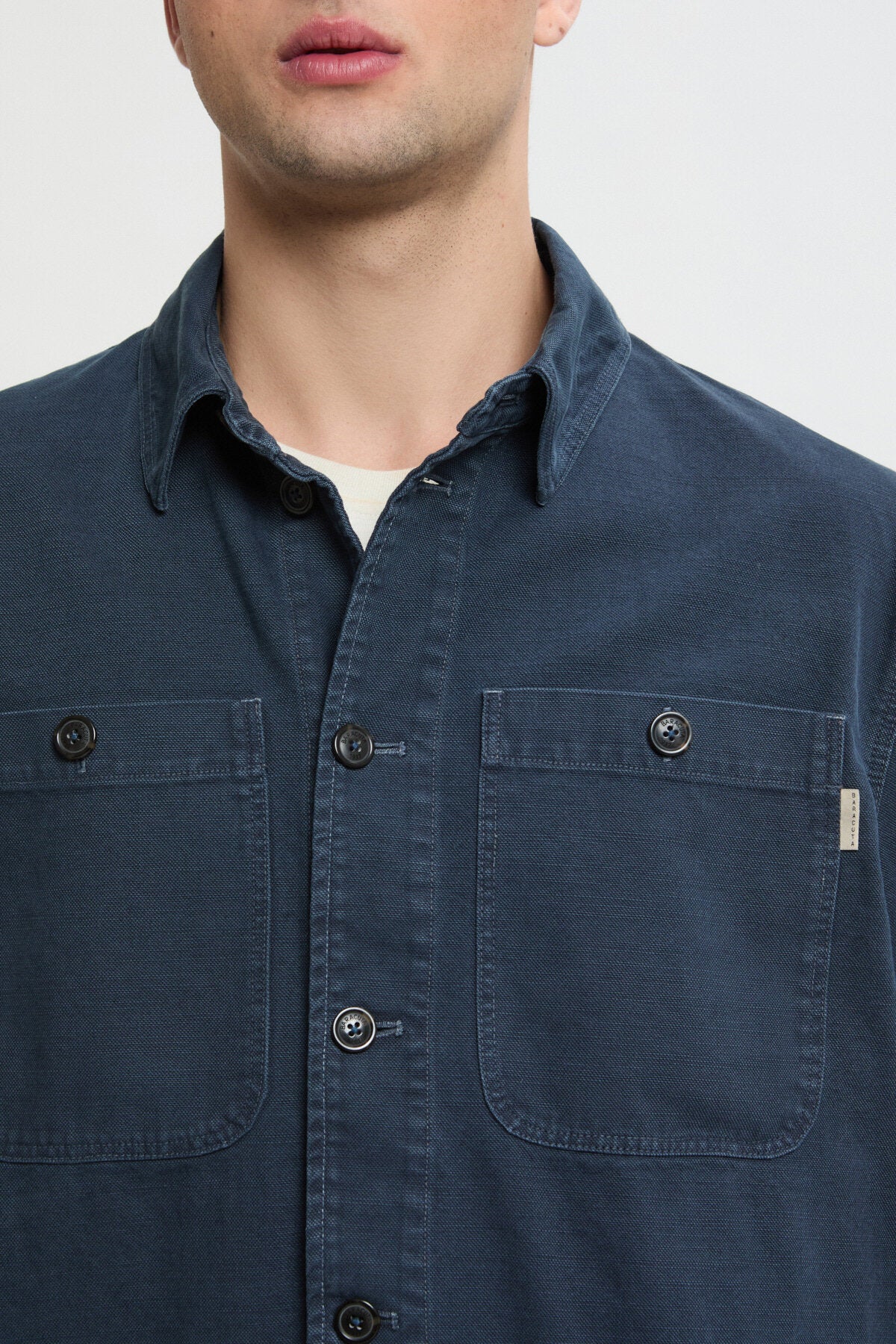 Canvas Garment Dyed Overshirt - Image 4