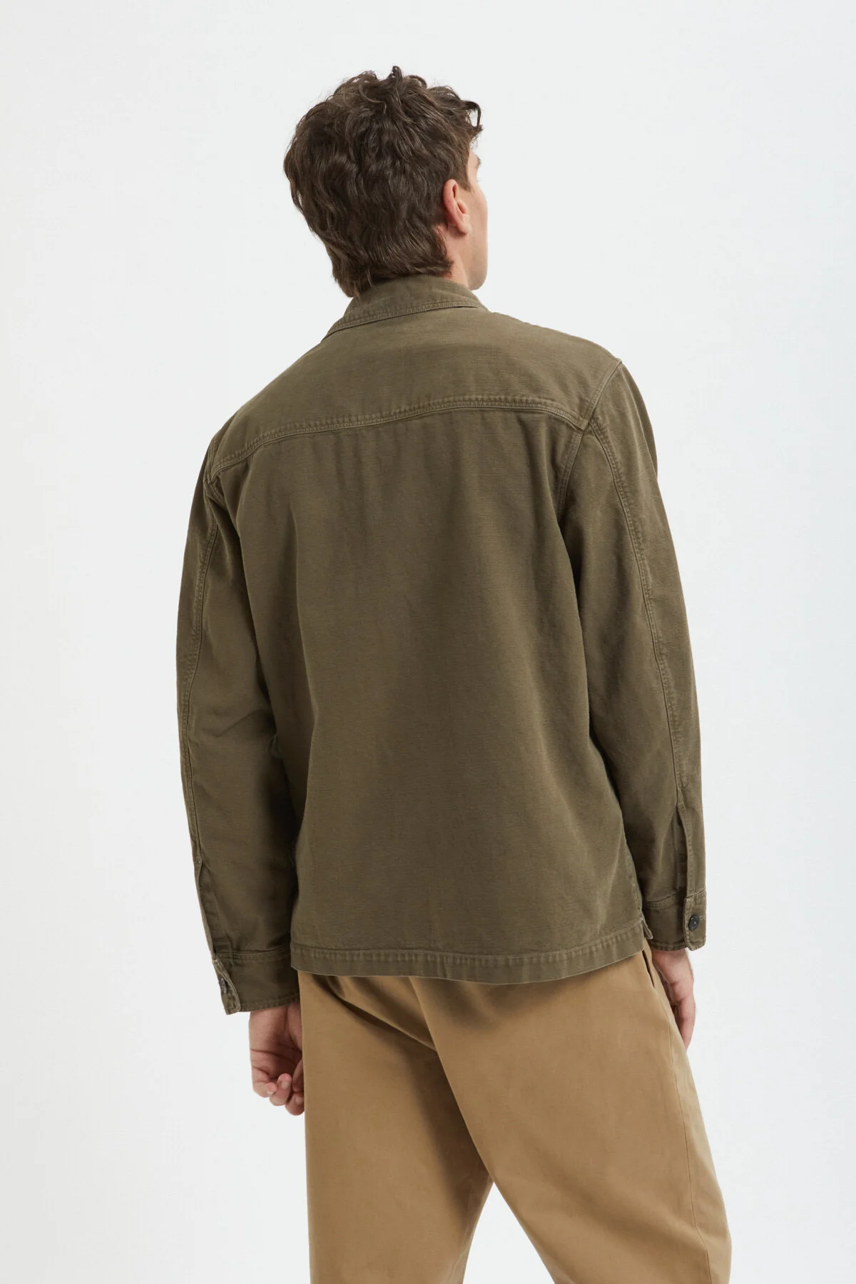 Canvas Garment Dyed Overshirt - Image 3