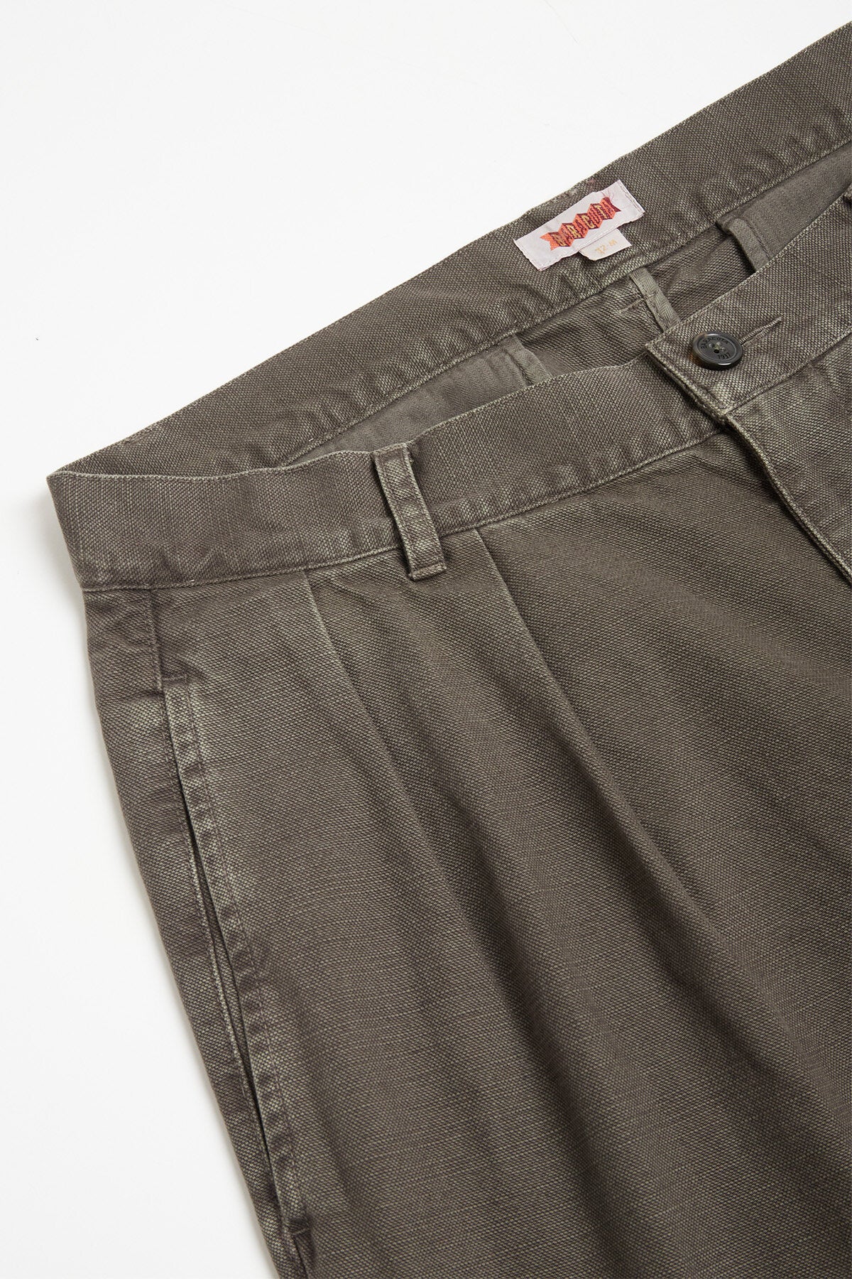 Canvas Garment Dyed Trousers - Image 7