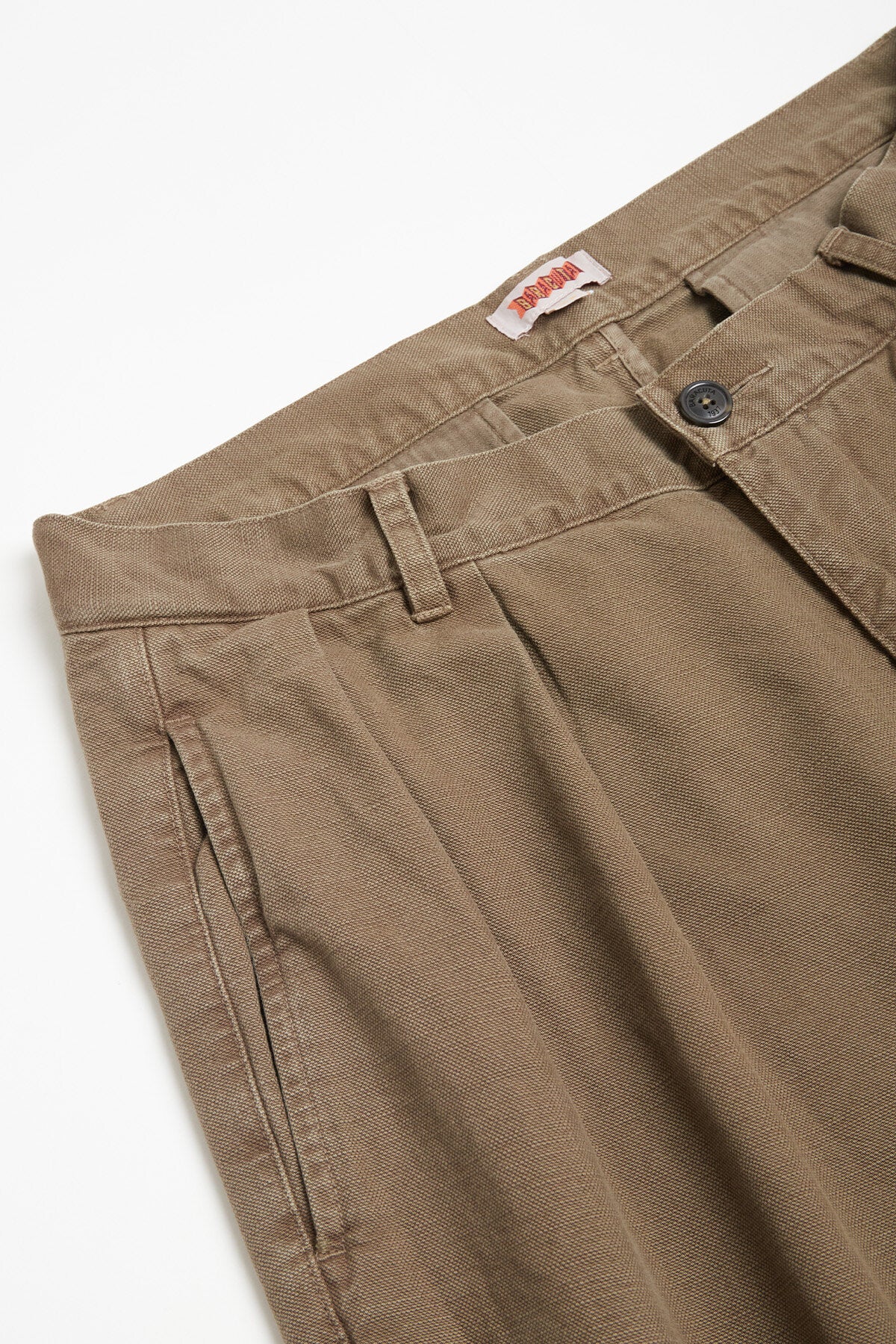 Canvas Garment Dyed Trousers - Image 8