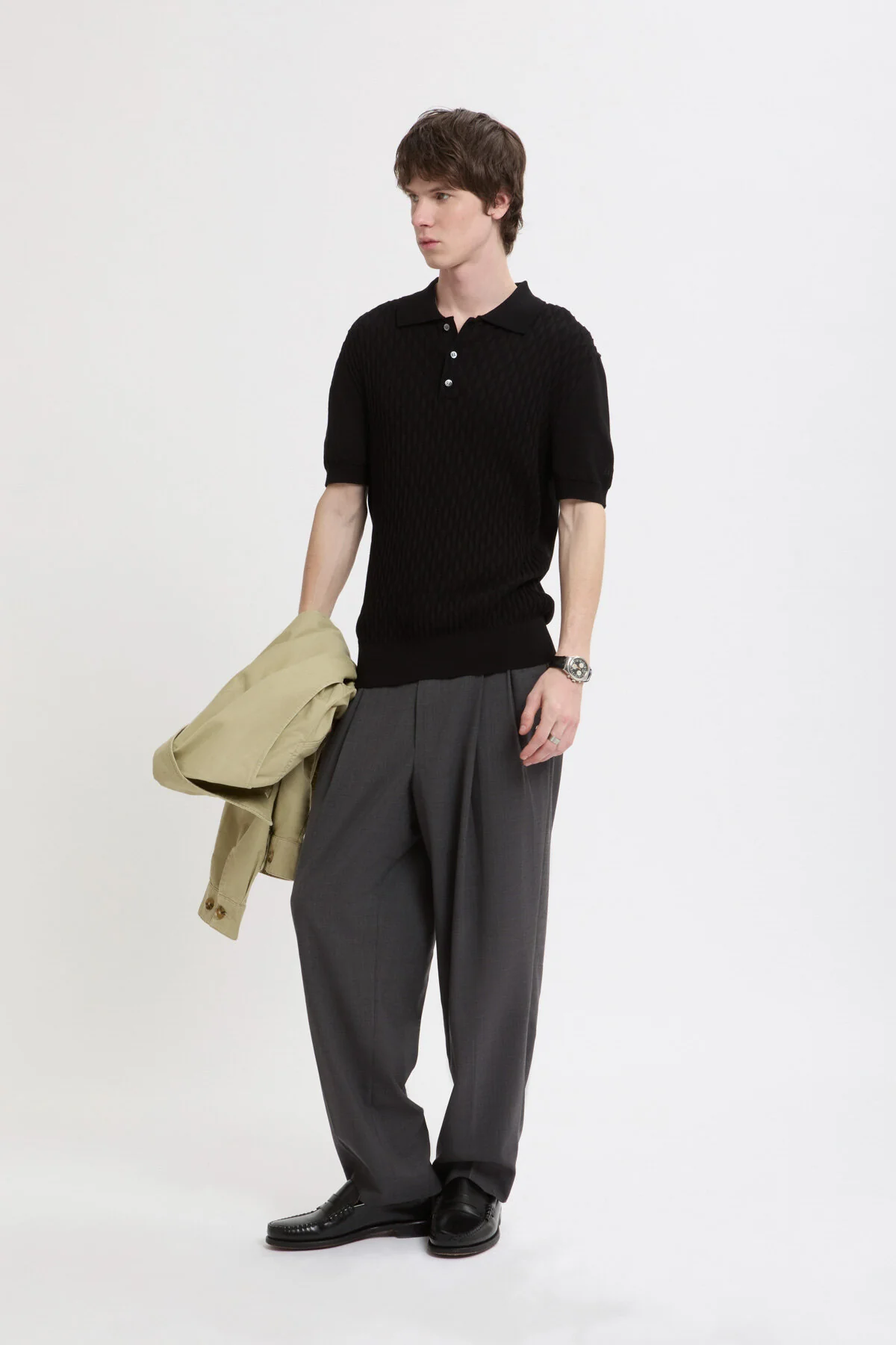 Pattern Stitch SS Polo - Image 2