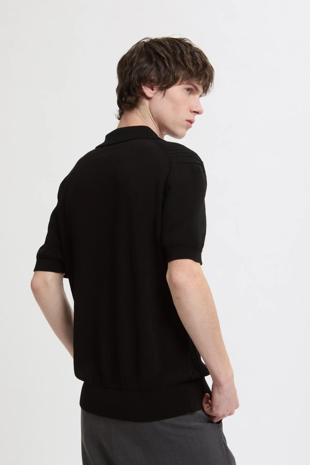 Pattern Stitch SS Polo - Image 3