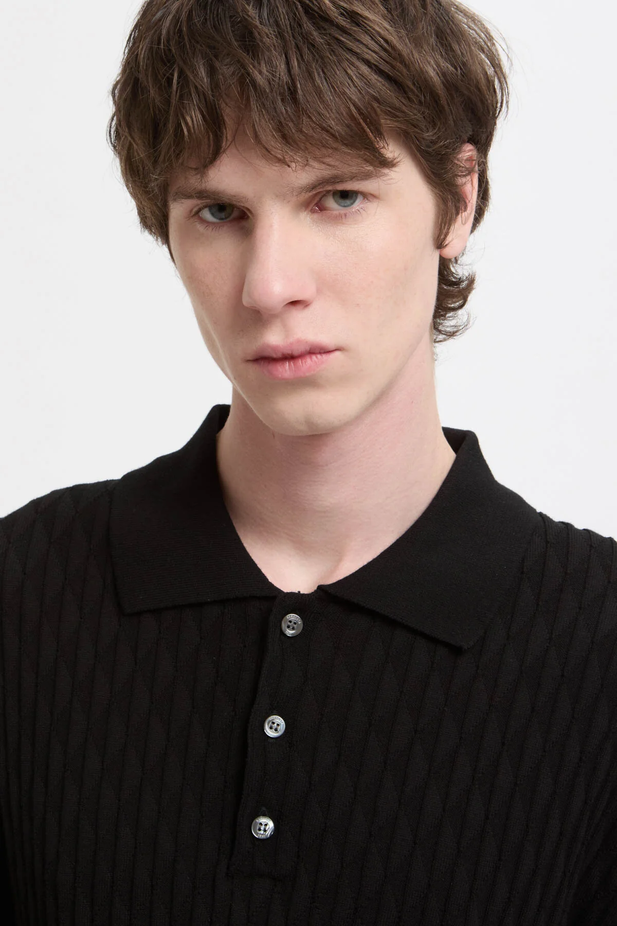 Pattern Stitch SS Polo - Image 4