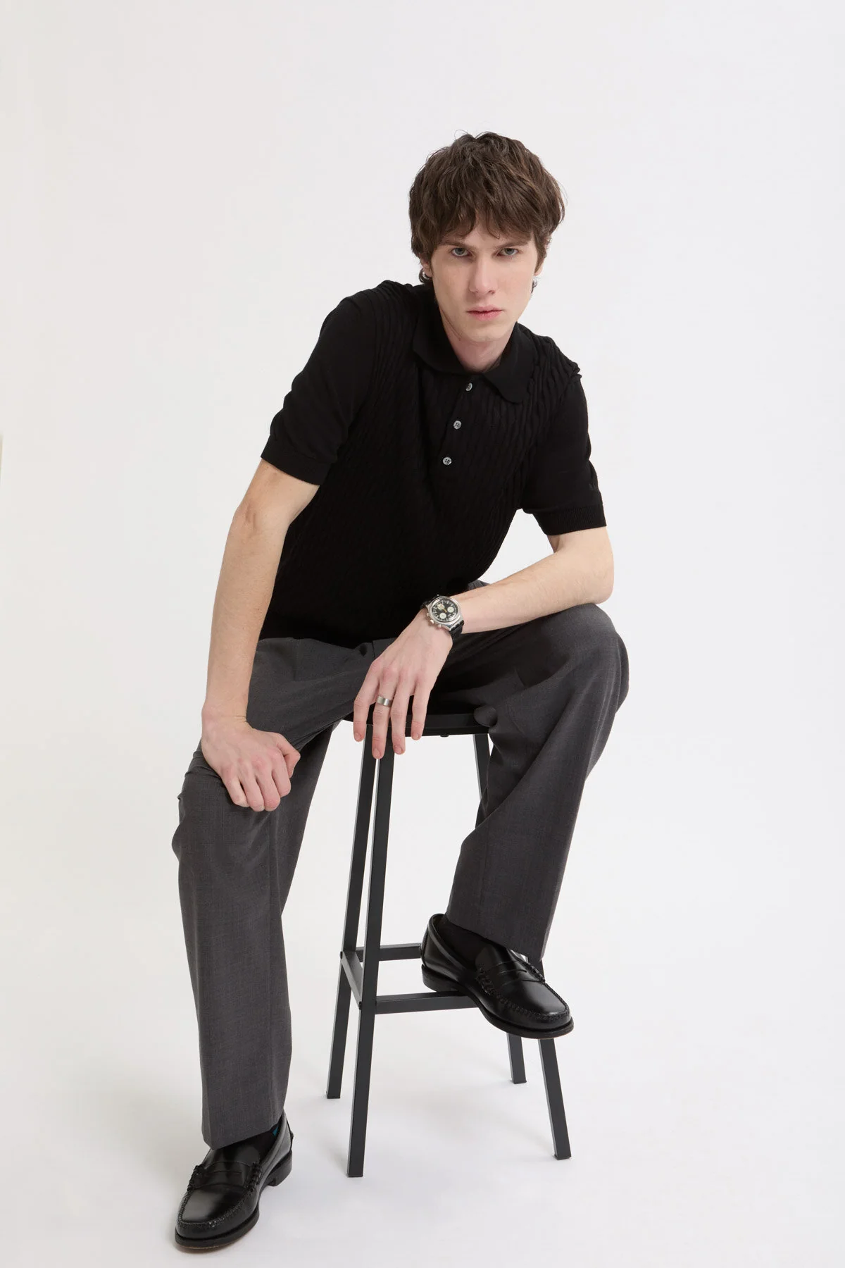 Pattern Stitch SS Polo - Image 5