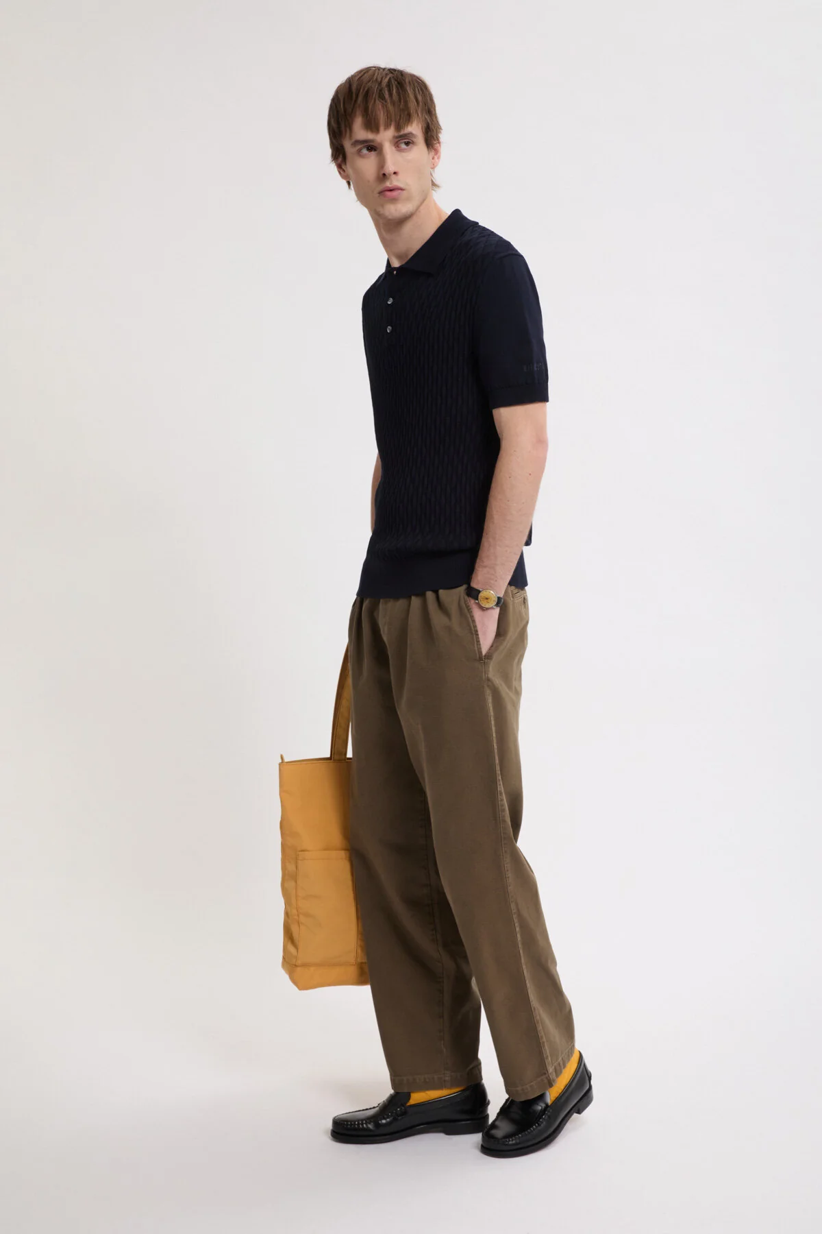 Pattern Stitch SS Polo - Image 2