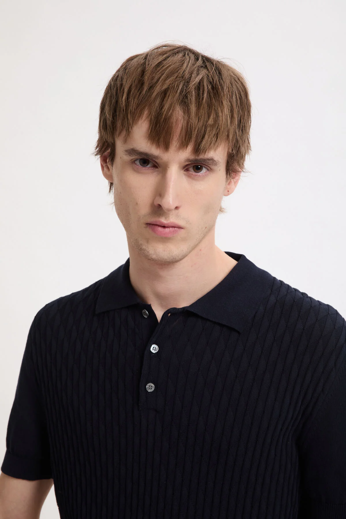 Pattern Stitch SS Polo - Image 4