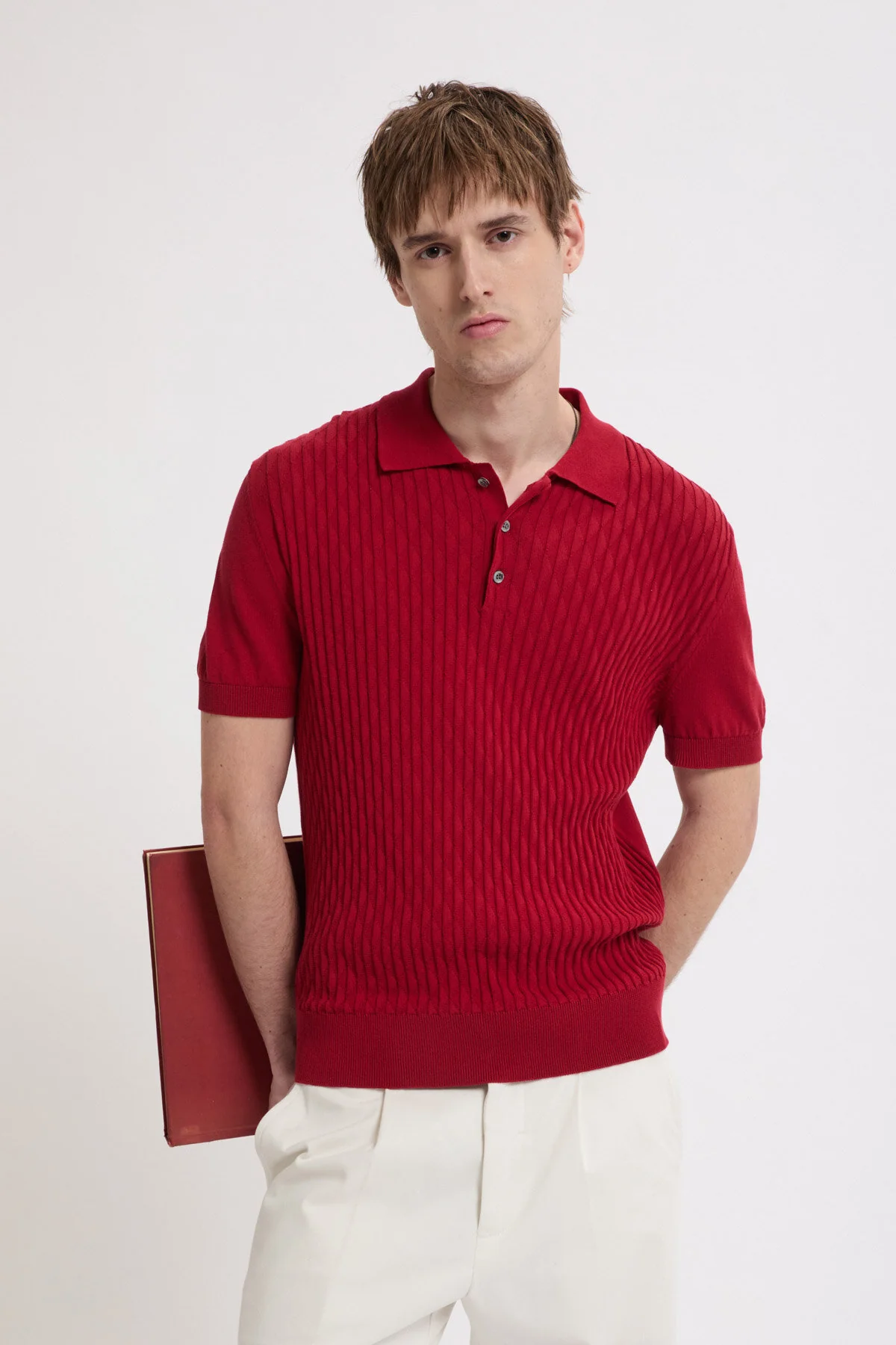 Pattern Stitch SS Polo