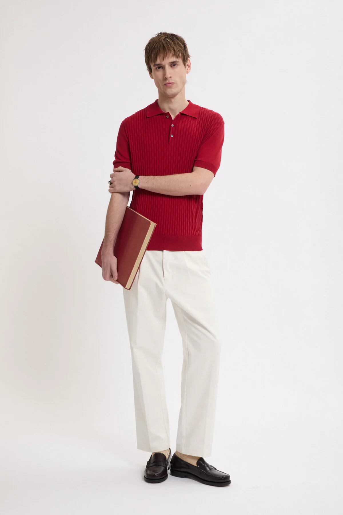 Pattern Stitch SS Polo - Image 2