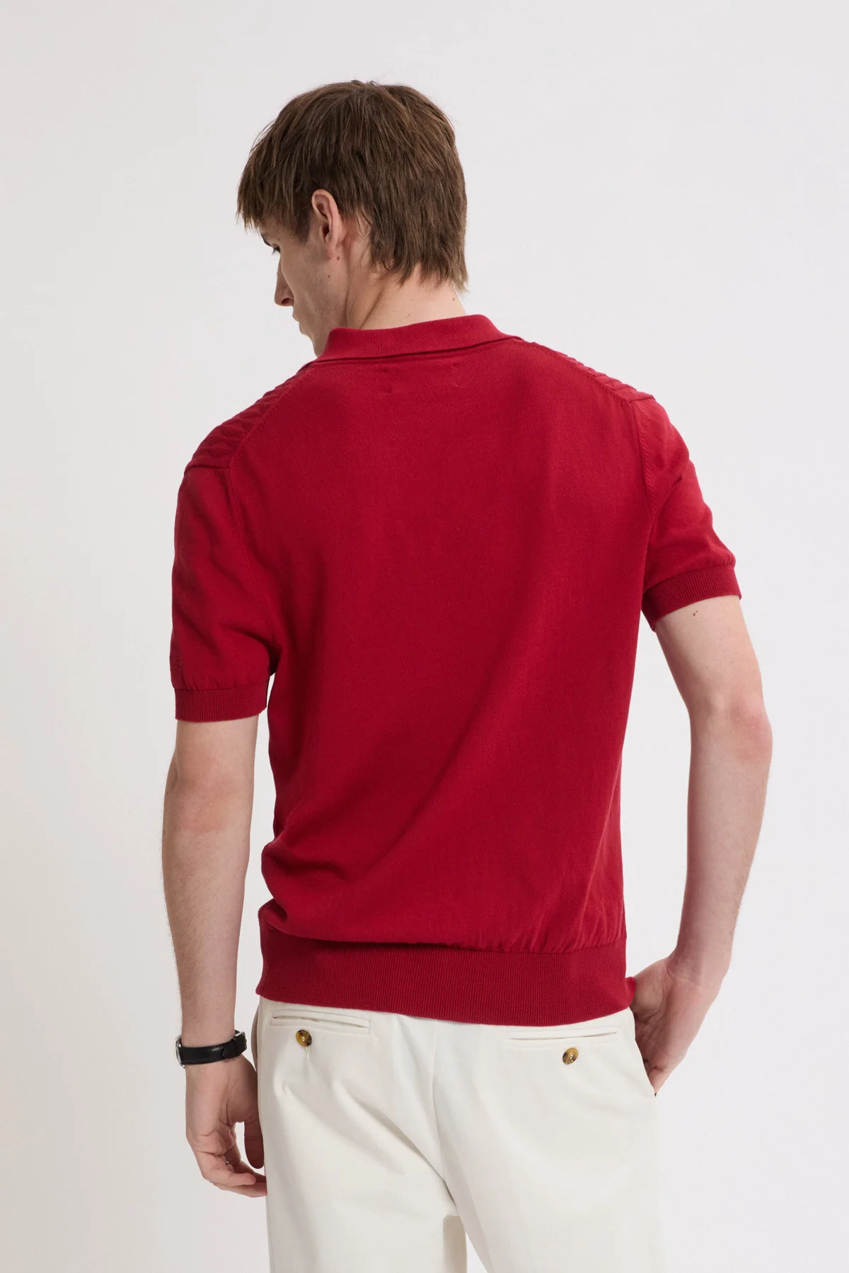 Pattern Stitch SS Polo - Image 3