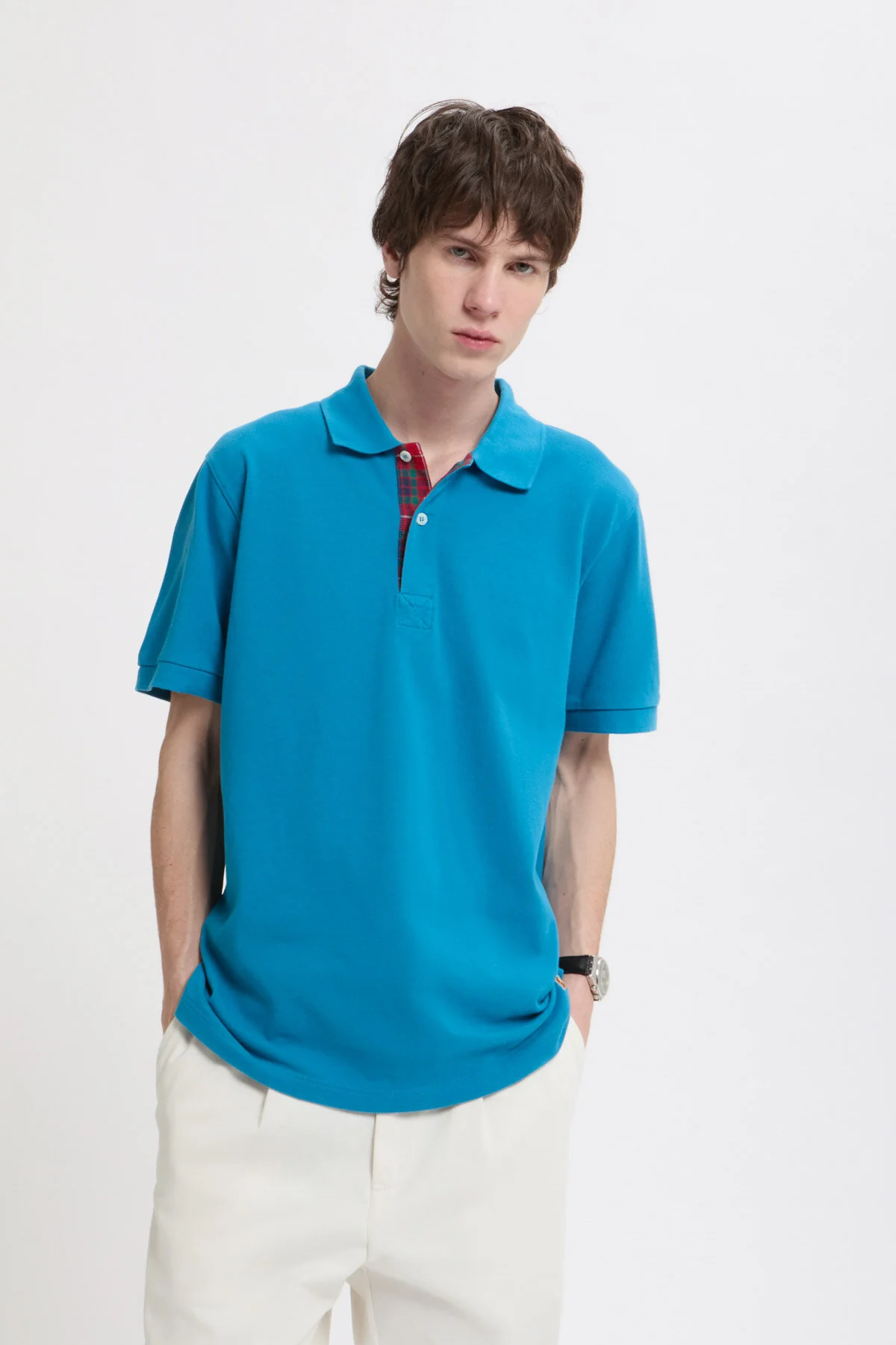 Tartan Placket Polo