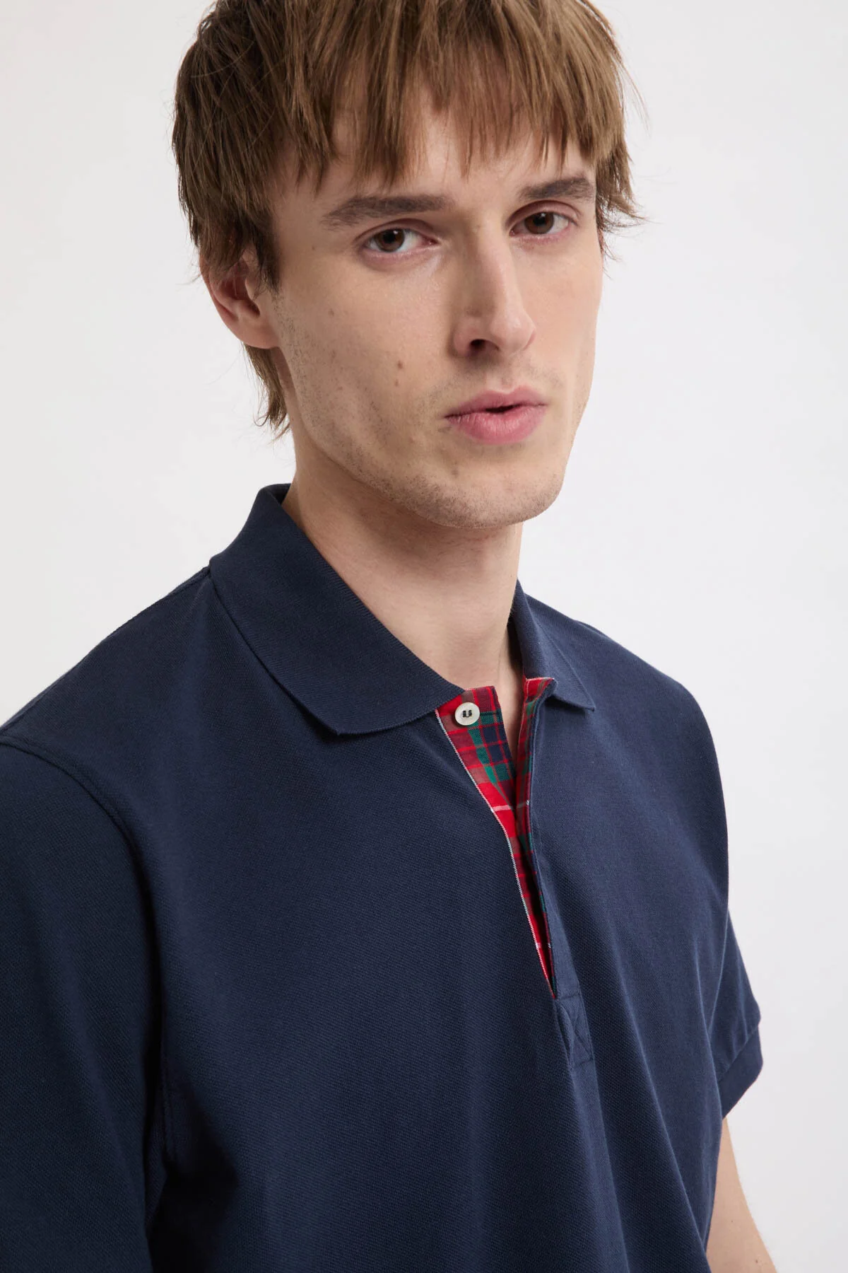 Tartan Placket Polo - Image 4