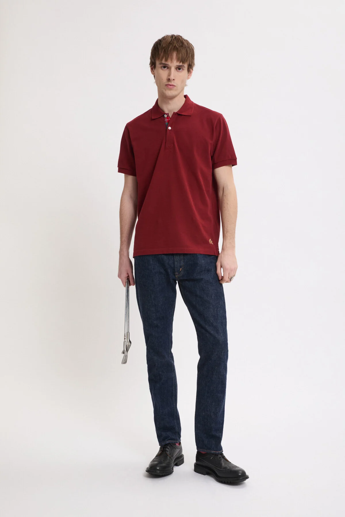 Tartan Placket Polo - Image 4
