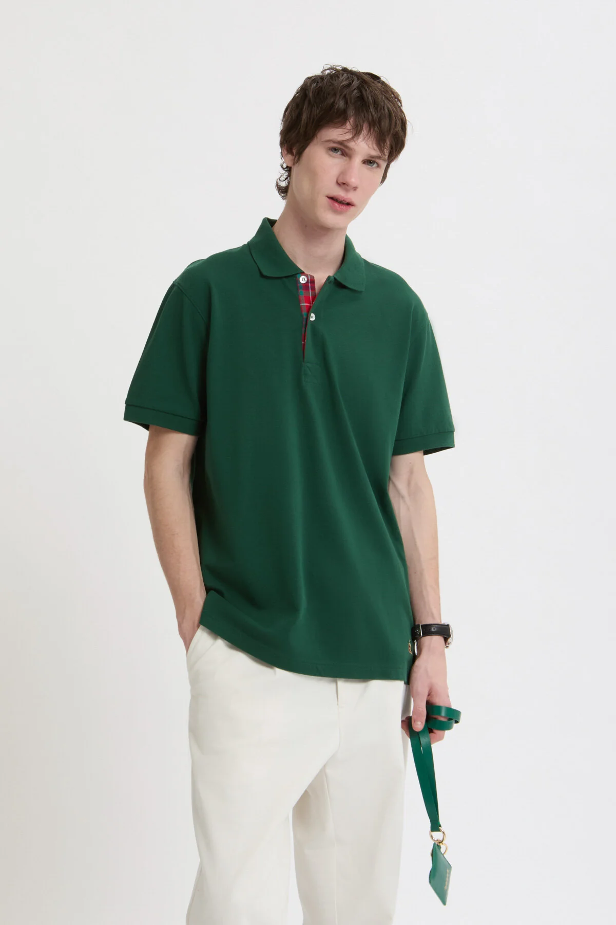Tartan Placket Polo