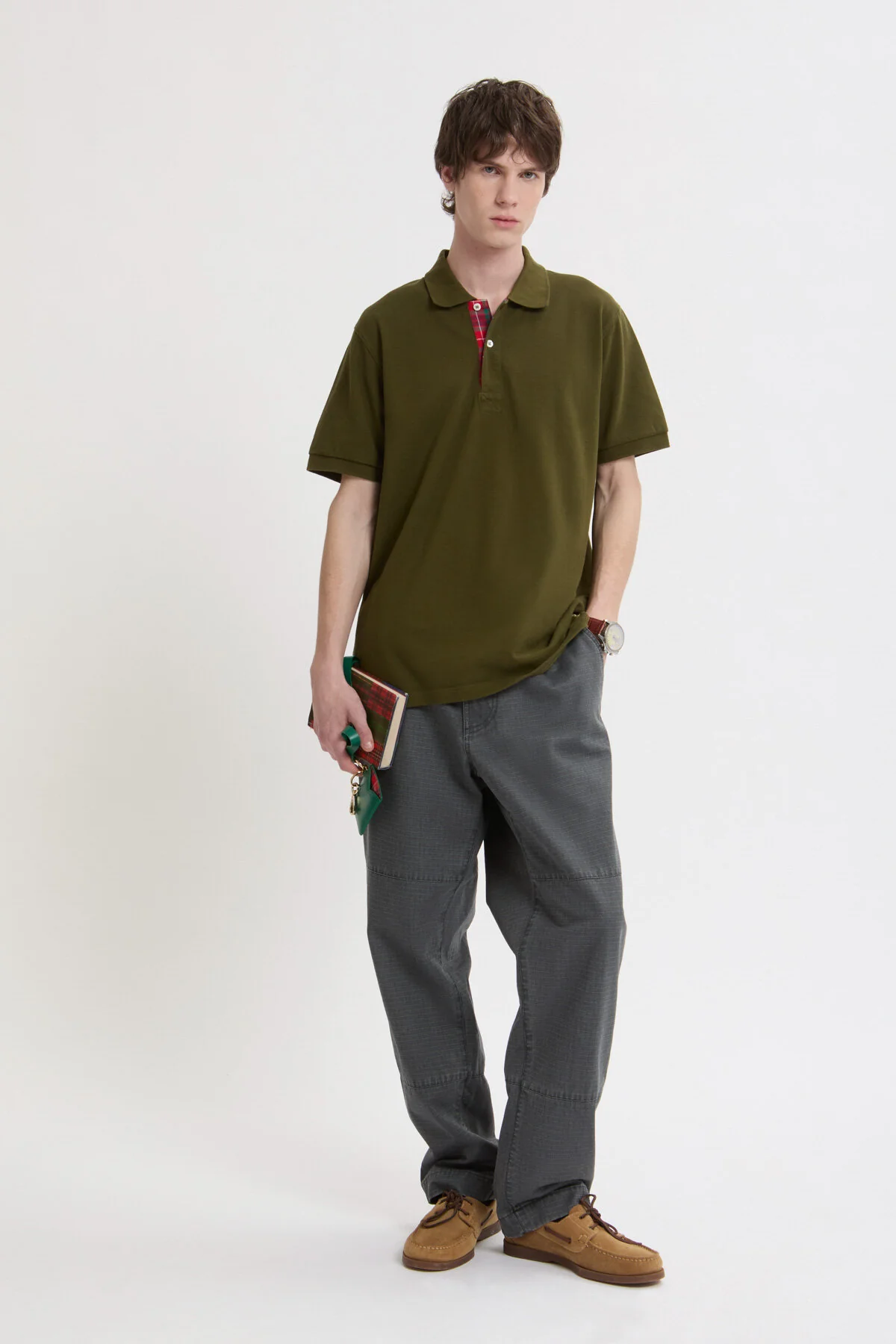 Tartan Placket Polo - Image 3