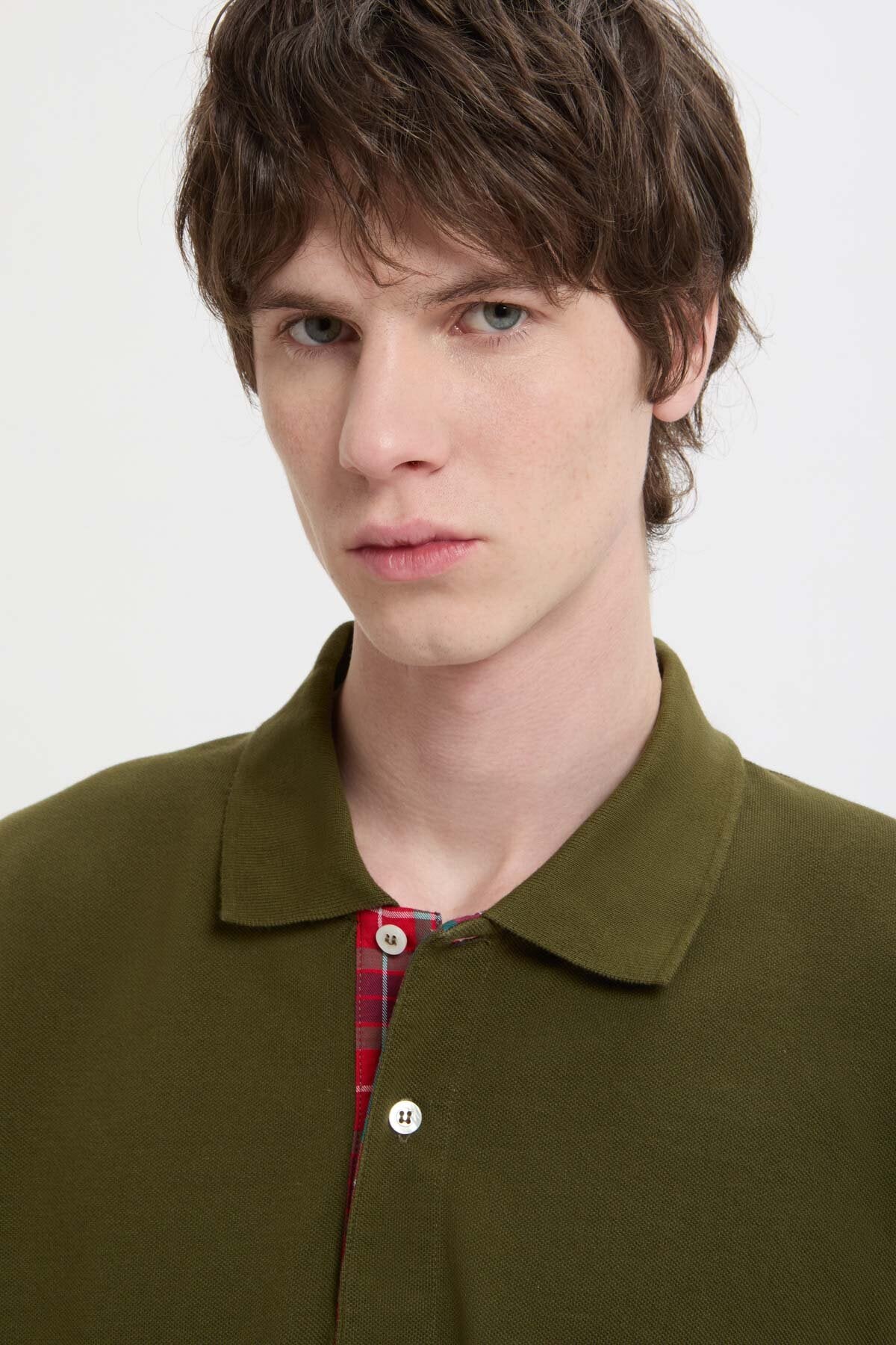 Tartan Placket Polo - Image 5